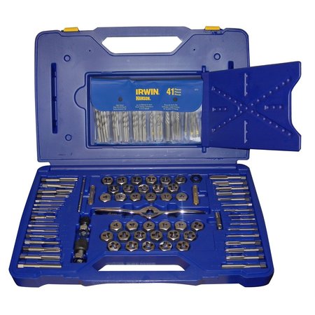 HANSON 116 Piece Tap/Die/Drill Deluxe Set with PTS Handle 1813817